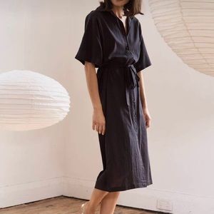 St Agni Black Ceci Shirt Dress